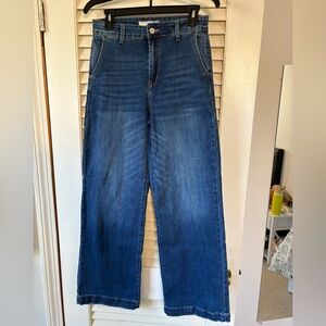 KanCan Dark Blue Wide Leg Jeans